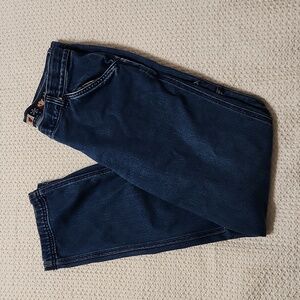 Women's Christopher and Banks blue denim utility jeans size 10 straight leg